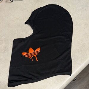 Adidas Black Balaclava with Orange Logo